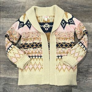 Girl’s Multicolor Knit Sweater 4T
